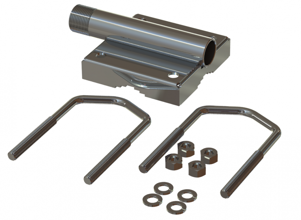 Stainless Steel Mast/Rail Mounting Bracket 1"-14NF