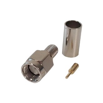 SMA-Male RG58 half crimp