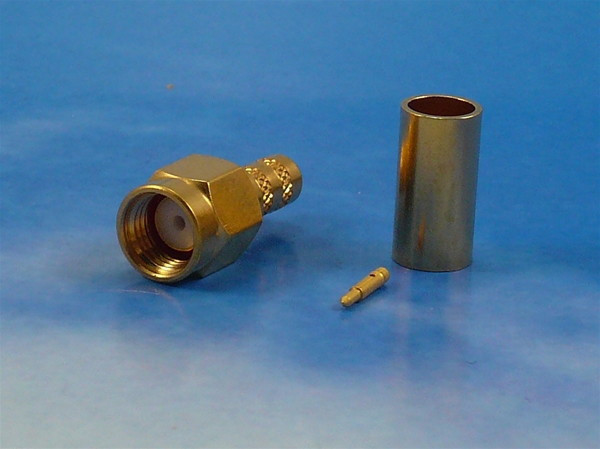 SMA male crimp for RG58, LMR195